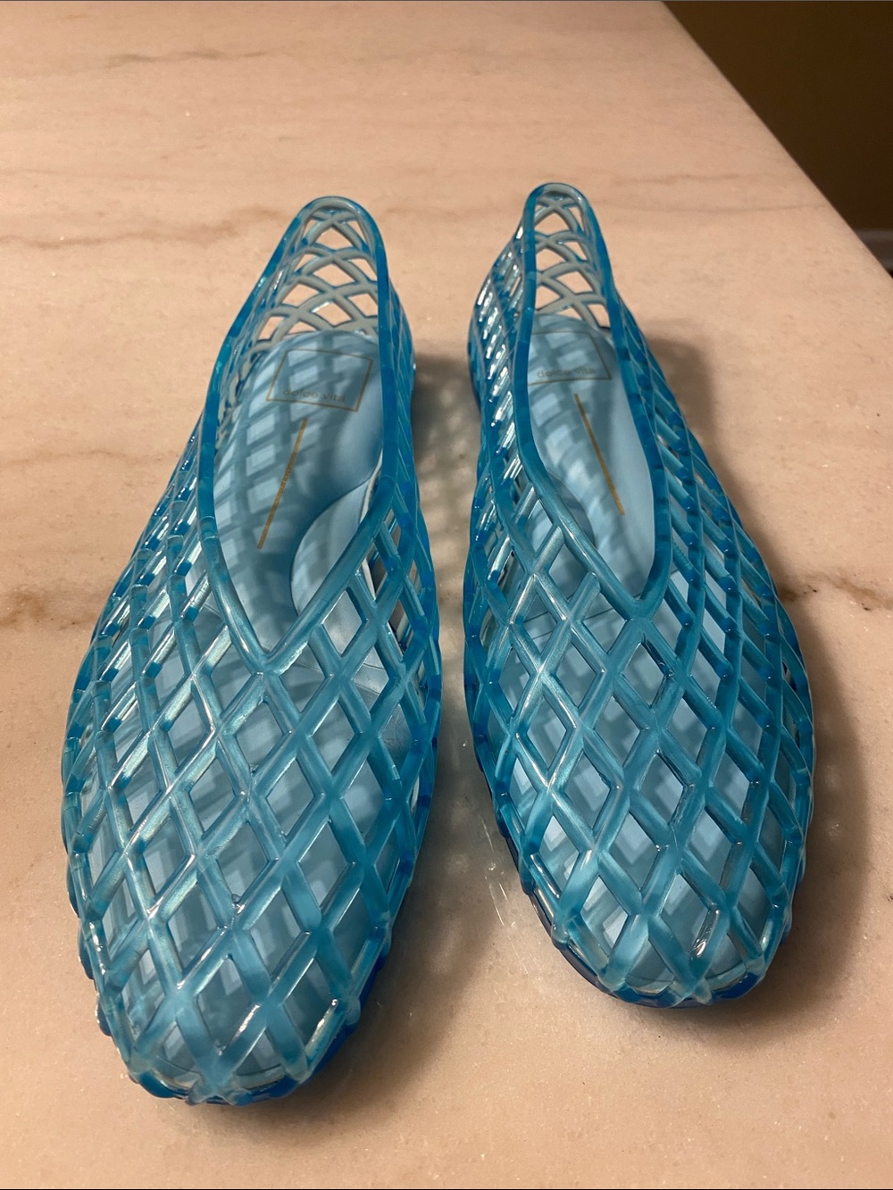 NEW Dolce Vita Jam Jelly Flats blue Slip On Ballet shoes